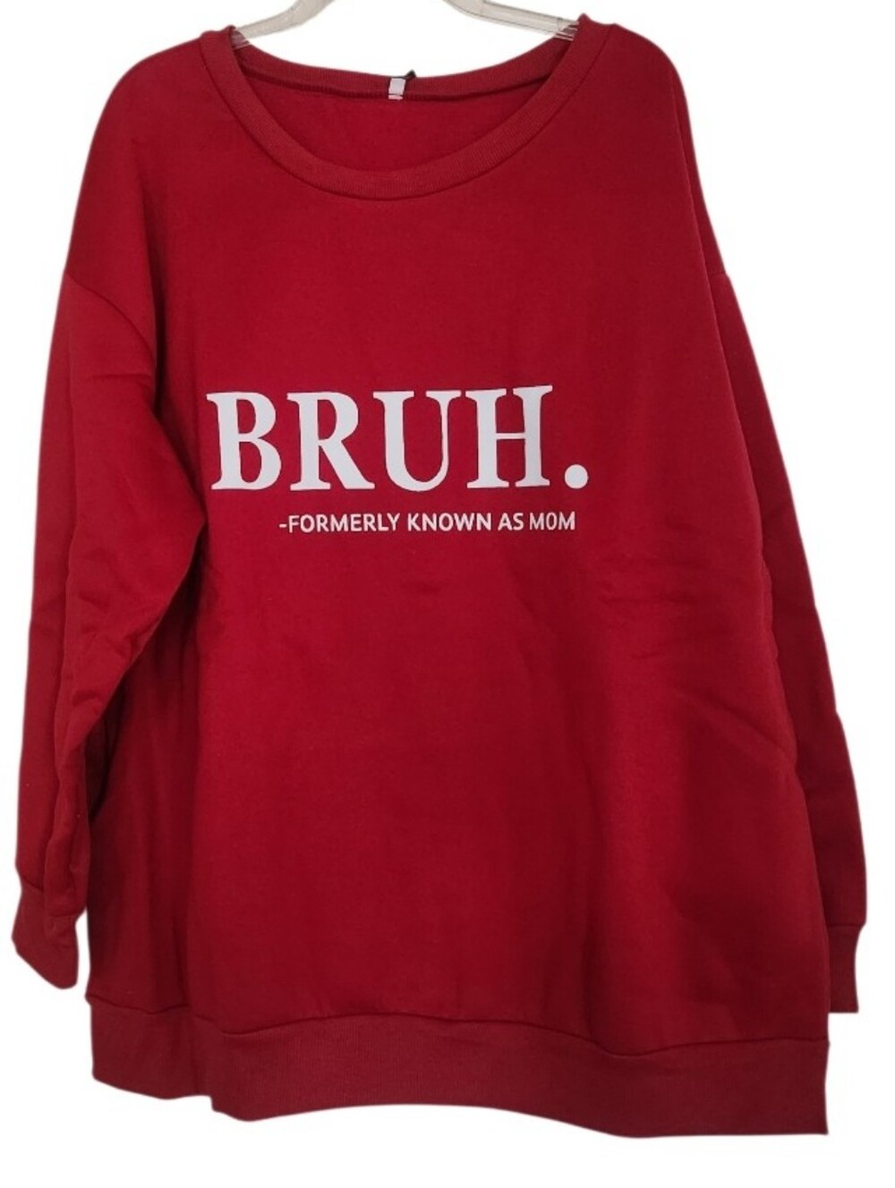Red BRUH. Graphic Sweatshirt Sz Xxl Nwt